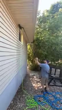 Residential window cleaning, from the Pane Pros Window Cleaning website